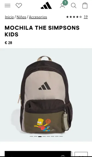 Mochila Adidas The Simpsons Kids