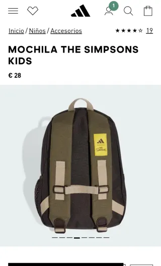 Mochila Adidas The Simpsons Kids