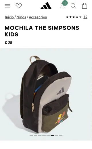 Mochila Adidas The Simpsons Kids