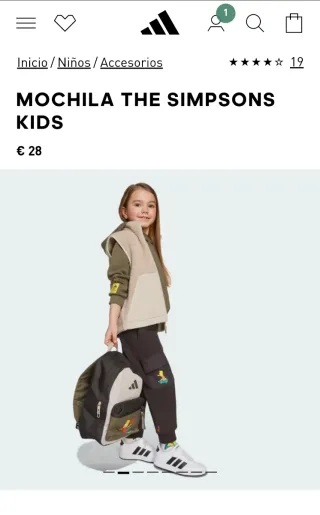 Mochila Adidas The Simpsons Kids