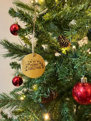 Decorazioni Natalizie Bamboo Zampe Cane Cuore