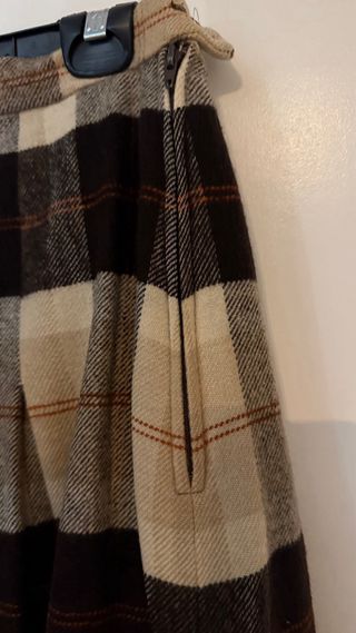 Falda The Scotch House cuadros beige y marrón