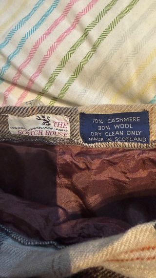 Falda The Scotch House cuadros beige y marrón