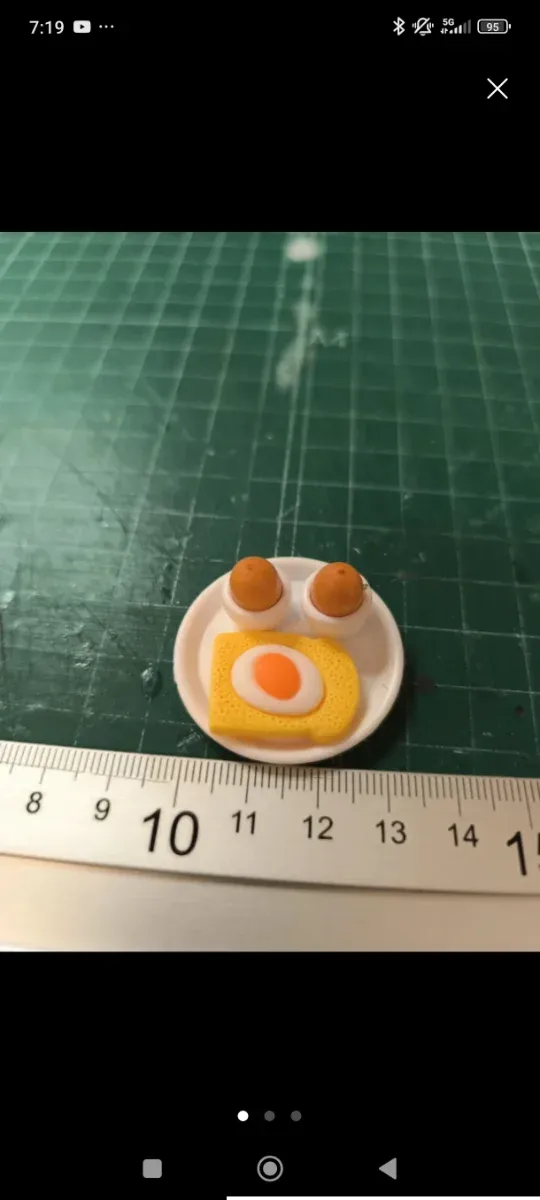 Miniatura casa delle bambole per la colazione