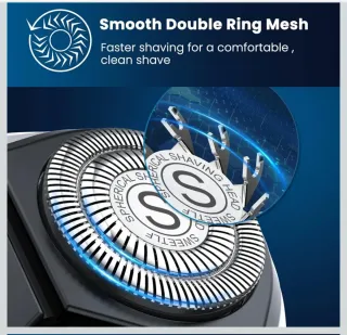 Máquina de afeitar SweetLF azul y plateada