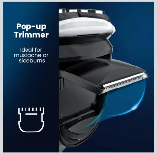 Máquina de afeitar SweetLF azul y plateada