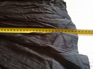 Falda larga Zara seda y viscosa marrón