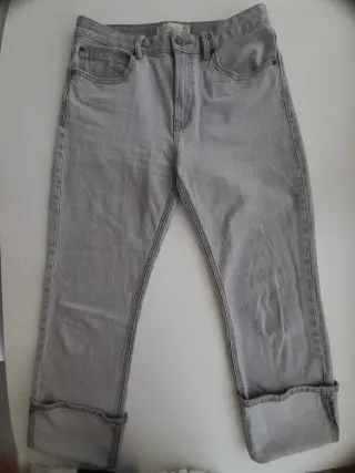 Pantalón Stradivarius Gris Talla 40