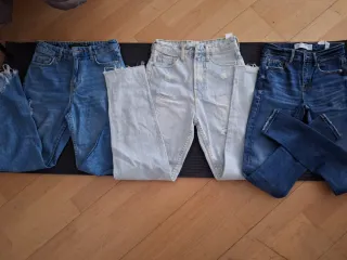 3 Vaqueros Azul Talla 32 Chica