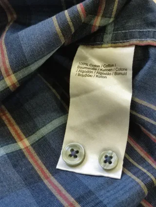 Camicia Lacoste a quadri blu e multicolore