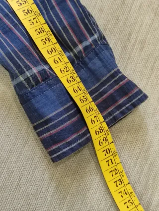 Camicia Lacoste a quadri blu e multicolore