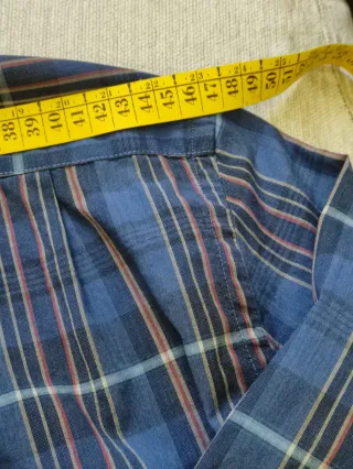 Camicia Lacoste a quadri blu e multicolore