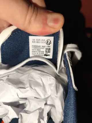 *nuevas* Lacoste powercourt tallas 42.5