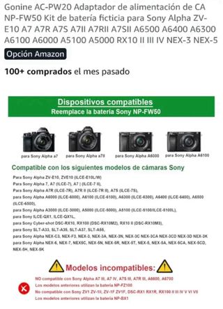 Adaptador de corriente Gonine AC-PW20