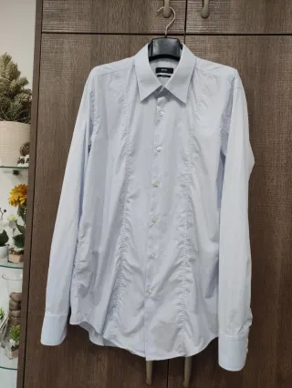 Camicia Uomo BOSS Slim Fit Azzurra