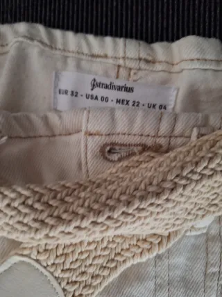 Lote 2 pantalones cargo marrones chica T.32