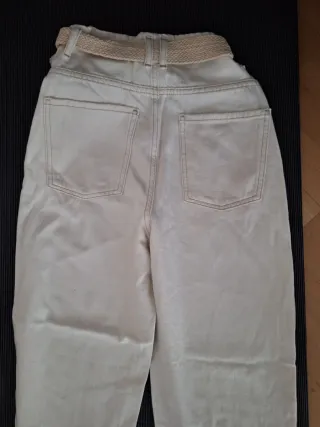 Lote 2 pantalones cargo marrones chica T.32