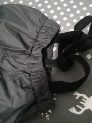 Pantalón de nieve negro con tirantes