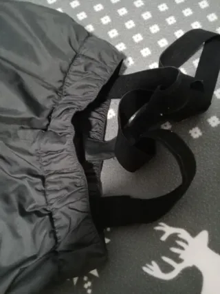 Pantalón de nieve negro con tirantes