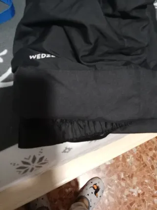 Pantalón de nieve negro con tirantes