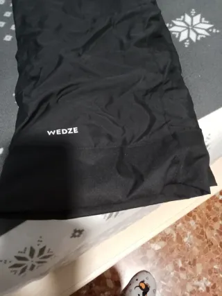 Pantalón de nieve negro con tirantes