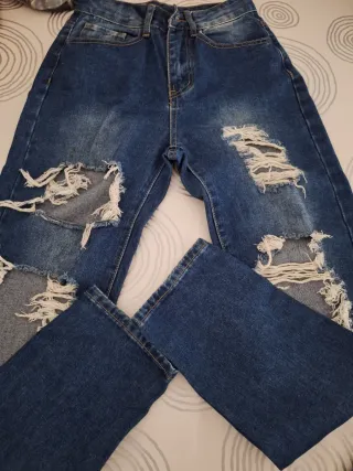 Pantalones vaqueros rotos chica Talla XS