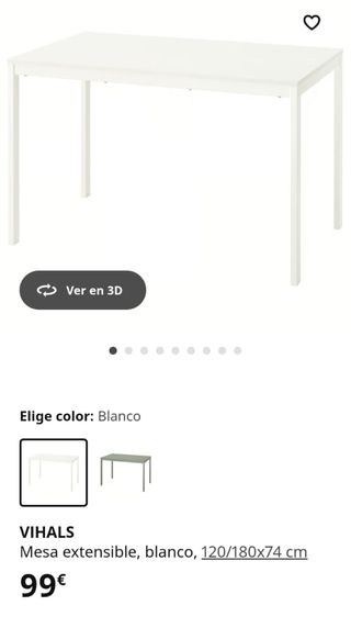 Tavolo estensibile Ikea bianco