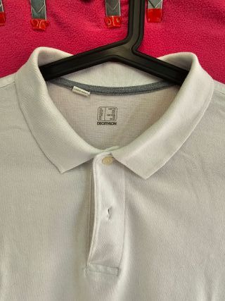 Polo blanco manga larga Inesis 3XL 70x79 Decathlon