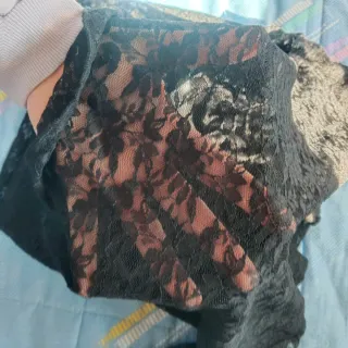 Top encaje negro manga larga