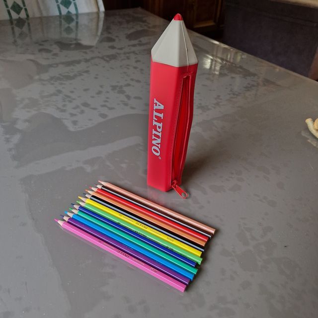 Astuccio per matite Alpino Rosso in silicone