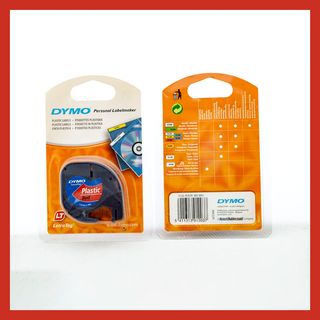 2 Cintas DYMO ROJA LetraTag Plástico 12mm
