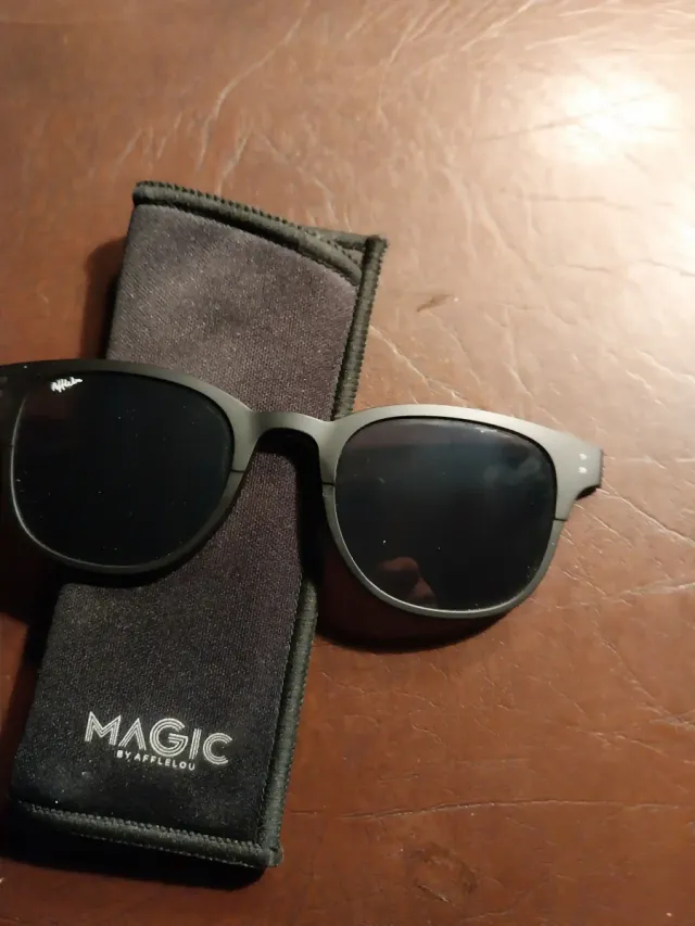 Gafas Afflelou Clip Magnético Negro/Marrón 10 e/un
