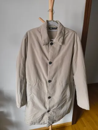 Gabardina Zara Hombre Beige