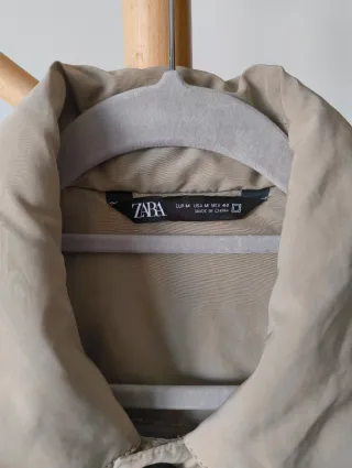 Gabardina Zara Hombre Beige