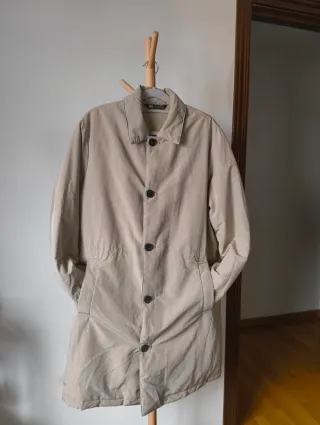 Gabardina Zara Hombre Beige