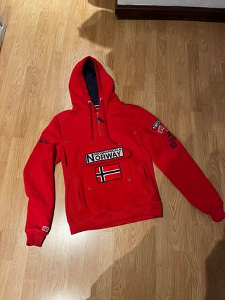 Sudadera Geographical Norway Roja Talla S