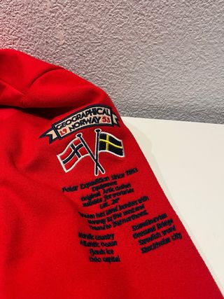 Sudadera Geographical Norway Roja Talla S