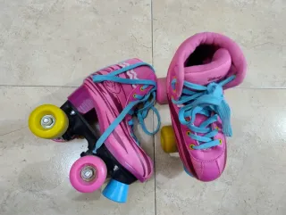Botines de patinaje rosas 32