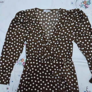 Vestito donna Mango fantasia pois