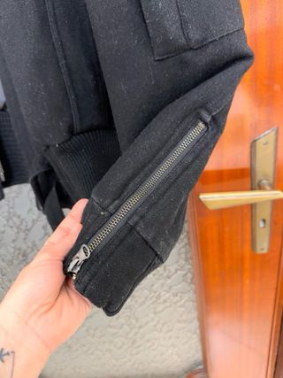 Giubbotto uomo 100% lana nero Tg L