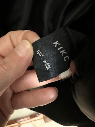 Giubbotto uomo 100% lana nero Tg L