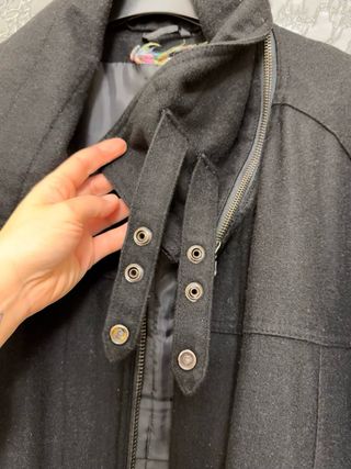 Giubbotto uomo 100% lana nero Tg L