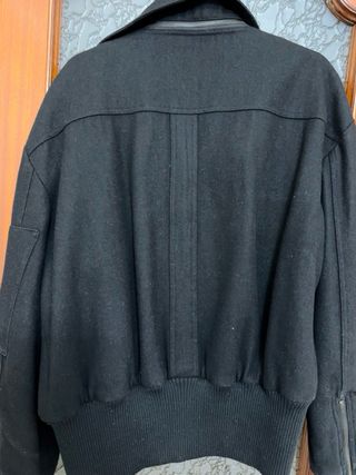 Giubbotto uomo 100% lana nero Tg L