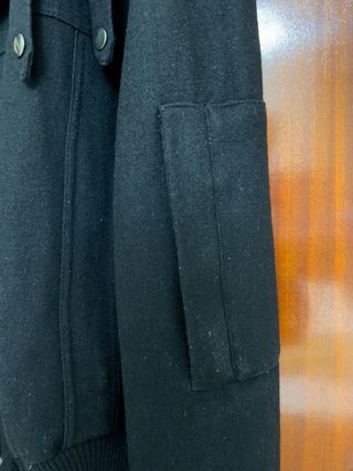 Giubbotto uomo 100% lana nero Tg L