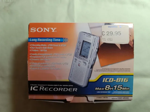 Registratore vocale digitale Sony ICD-B16