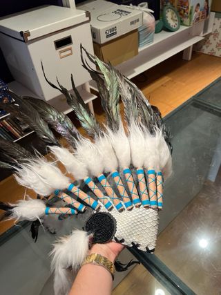 Penacho de plumas nativo americano