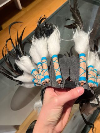 Penacho de plumas nativo americano