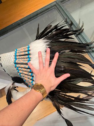 Penacho de plumas nativo americano