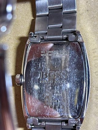 Reloj Hugo Boss Plata Blanco Roto Sin Cristal