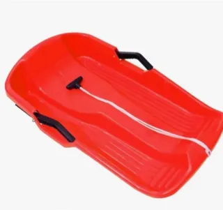 Trineo rojo con 3 palas